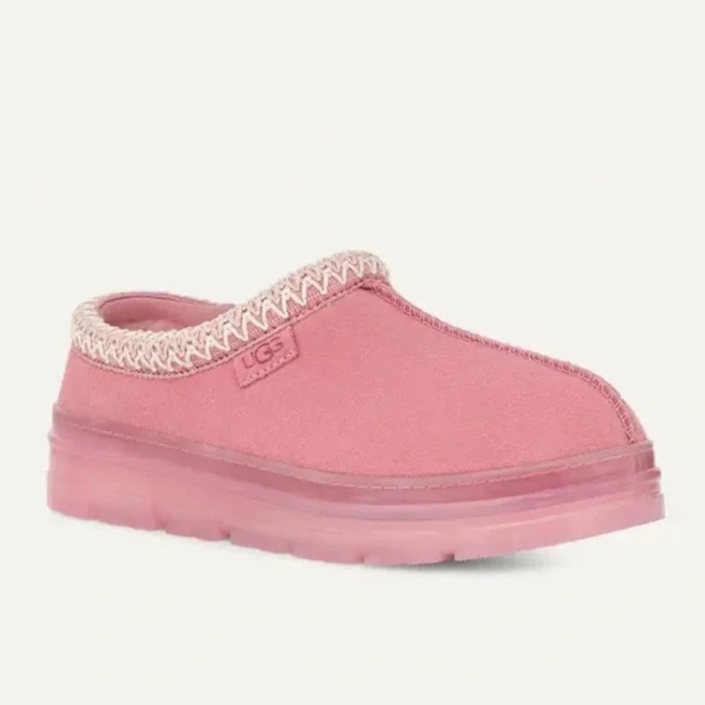 UGG Tasman Pink Clear Slid-On Slipper